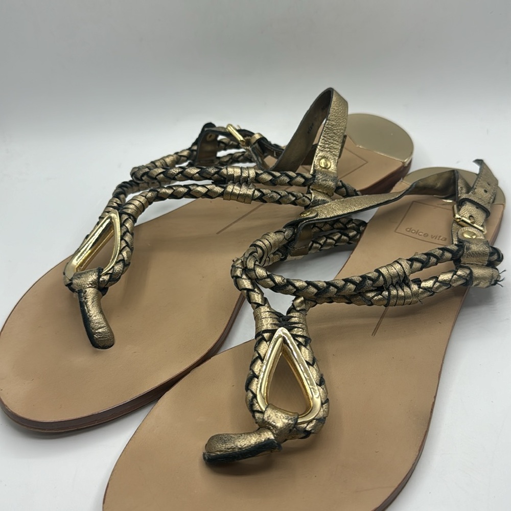 Dolce Vita Sandals Gold - Picture 4 of 6